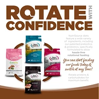 NutriSource - Large Breed Grain Free Dry Dog Food for Sensitive Digestion & Muscle Support - Lamb Meal & Peas Recipe