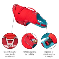 Surf N Turf Dog Life Jacket - High Buoyancy, Adjustable & Reflective with Dual Handles