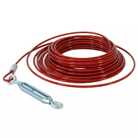 Coastal - Aerial Dog Run – Durable Hardware Overhead Tie Out – Secure & Strong