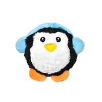 Patchwork - Plush Dog Toy - Holiday Nubbies Hippo,  Penguin,  or Reindeer