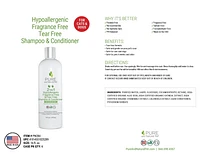 Pure and Natural Pet - Dog Shampoo - 2 in 1 Hypoallergenic