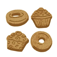 Wet Noses - Moments Limited Ingredient Crunchy Dog Treats - Made with Human Grade Ingredients - Peanut Butter Berry Cupcake & Donut Recipe