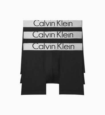 Bóxers Calvin Klein Steel Micro Paquete de 3 Hombre Negro