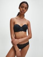 Brasier Calvin Klein Seductive Comfort Strapless Mujer Negro