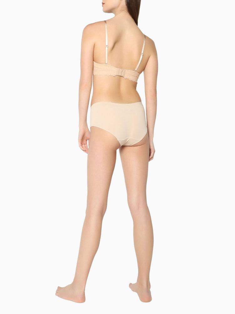 Brasier Calvin Klein Seductive Comfort Strapless Mujer Beige