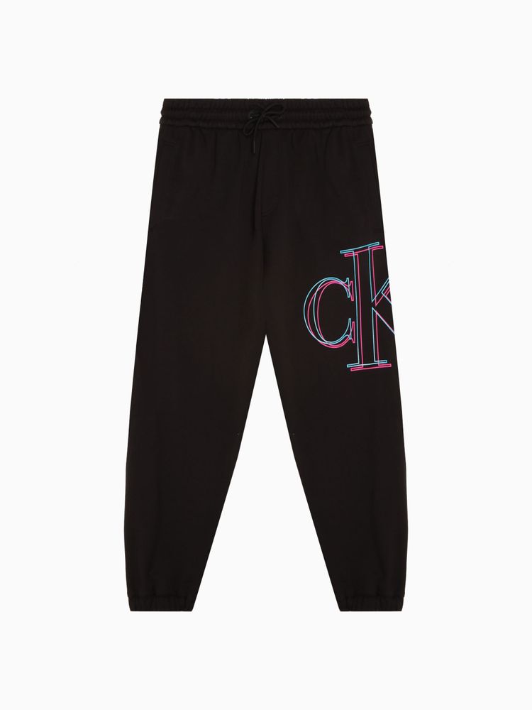 Jogger Calvin Klein Monograma Holgado Hombre Negro