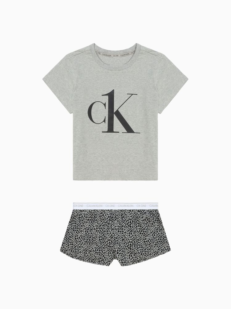 Calvin Klein Pijama Calvin Klein de Playera con Short Mujer Verde Interlomas Mall