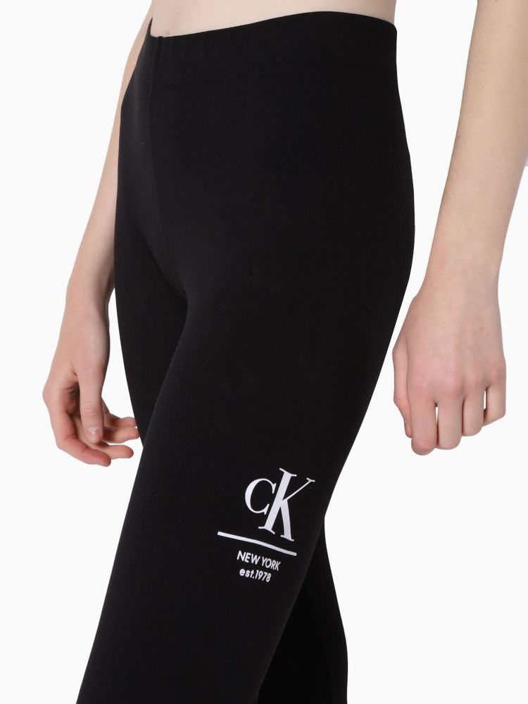 Klein Leggings Calvin Klein con Estribo Mujer Negro Interlomas Mall