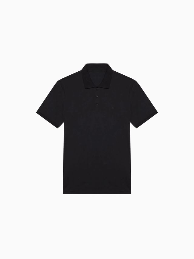 Polo Calvin Klein Algodón con Logo Hombre Negro