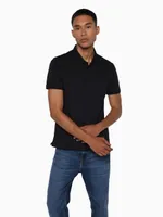 Polo Calvin Klein Algodón con Logo Hombre Negro