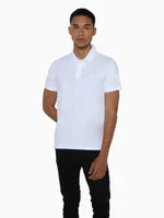 Polo Calvin Klein Algodón con Logo Hombre Blanco