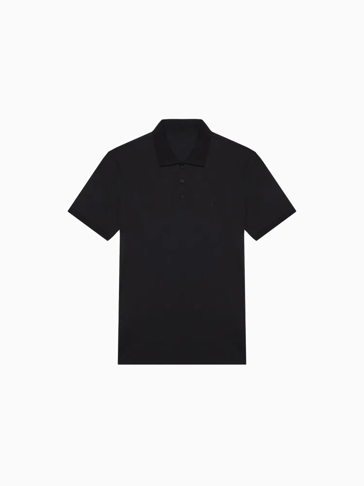 Polo Calvin Klein Algodón con Logo Hombre Negro