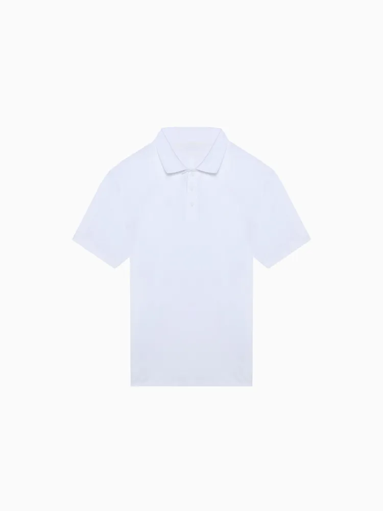 Polo Calvin Klein Algodón con Logo Hombre Blanco