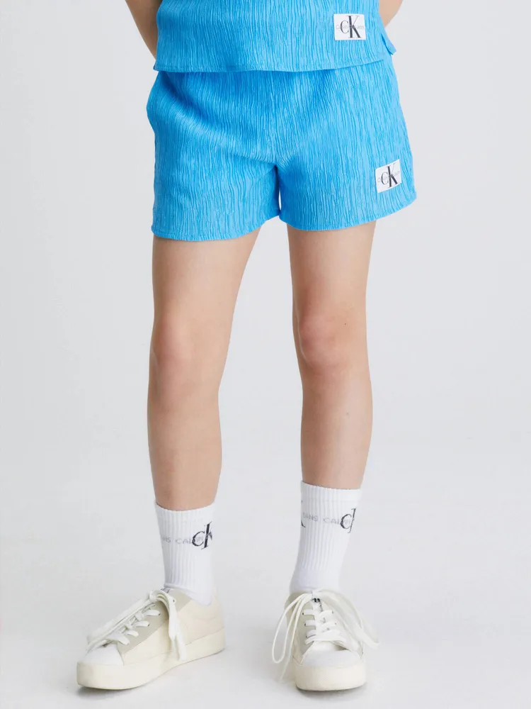 Short Calvin Klein Ruffle Niña Azul