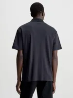 Polo Calvin Klein Algodón Logo Hombre Negro