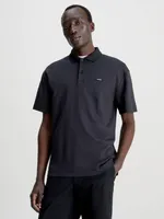 Polo Calvin Klein Algodón Logo Hombre Negro