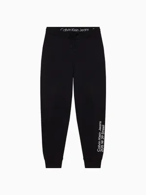 Jogger Calvin Klein Algodón Estampado Hombre Negro