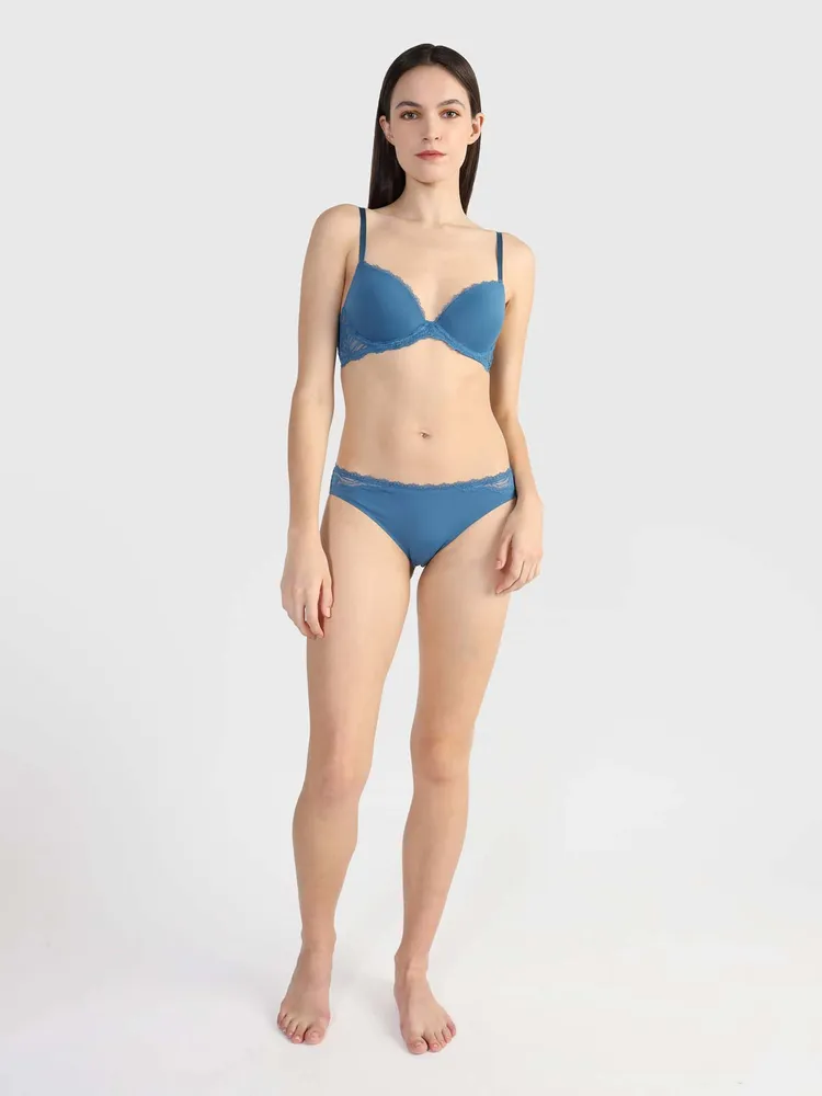 Bikini Calvin Klein Mujer Azul