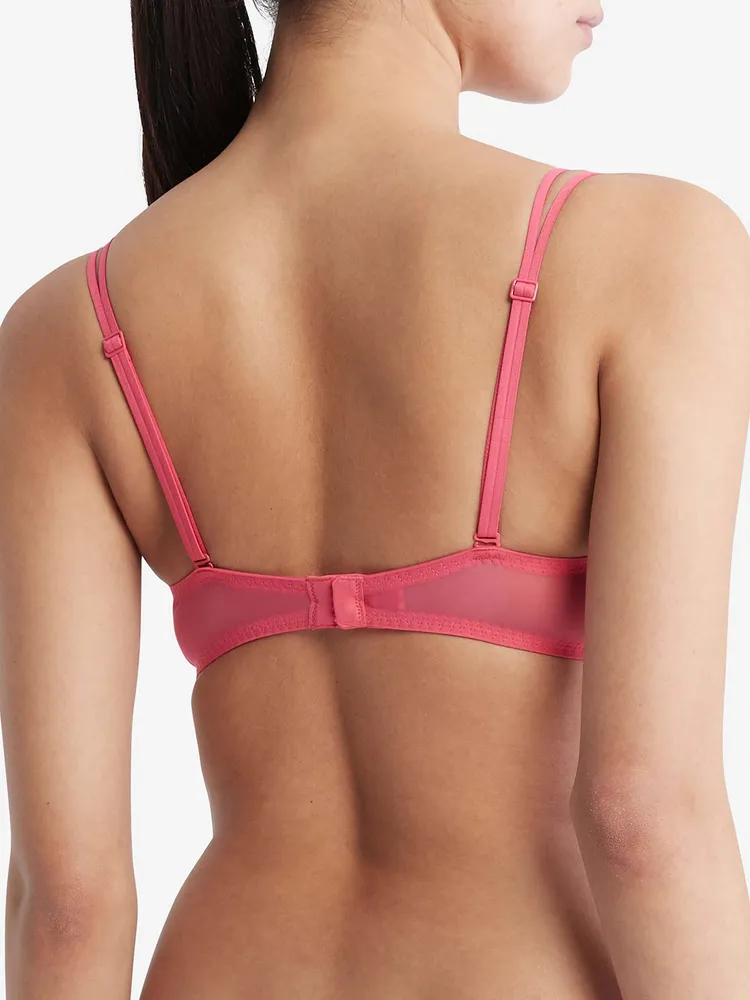 Brasier Con El Logo Mujer Rosado Calvin Klein - calvincolombia