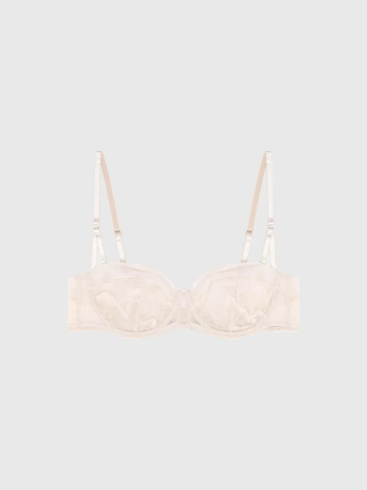 Bralette Calvin Klein Unlined Mujer Beige