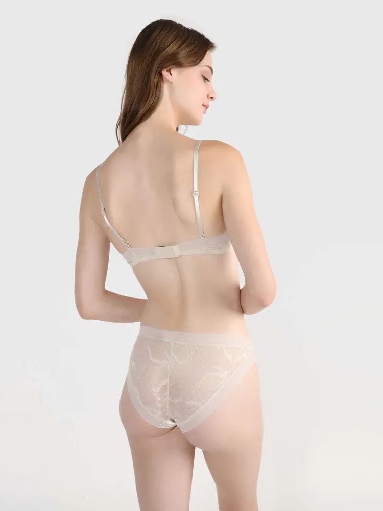 Bralette Calvin Klein Unlined Mujer Beige