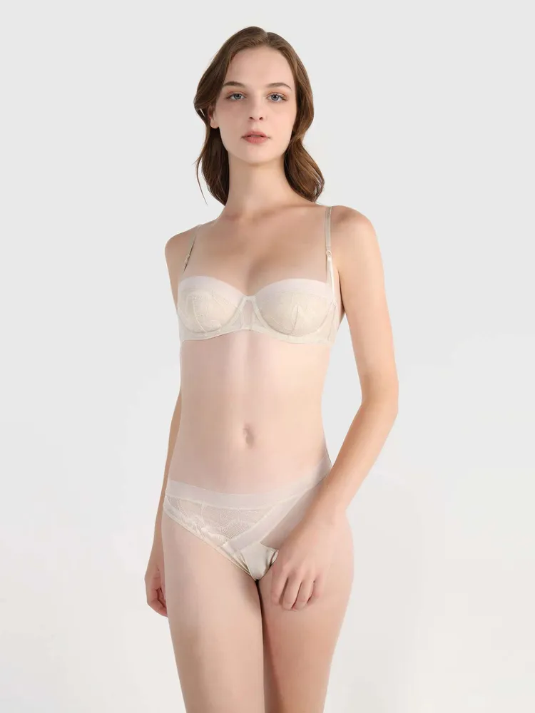 Bralette Calvin Klein Unlined Mujer Beige