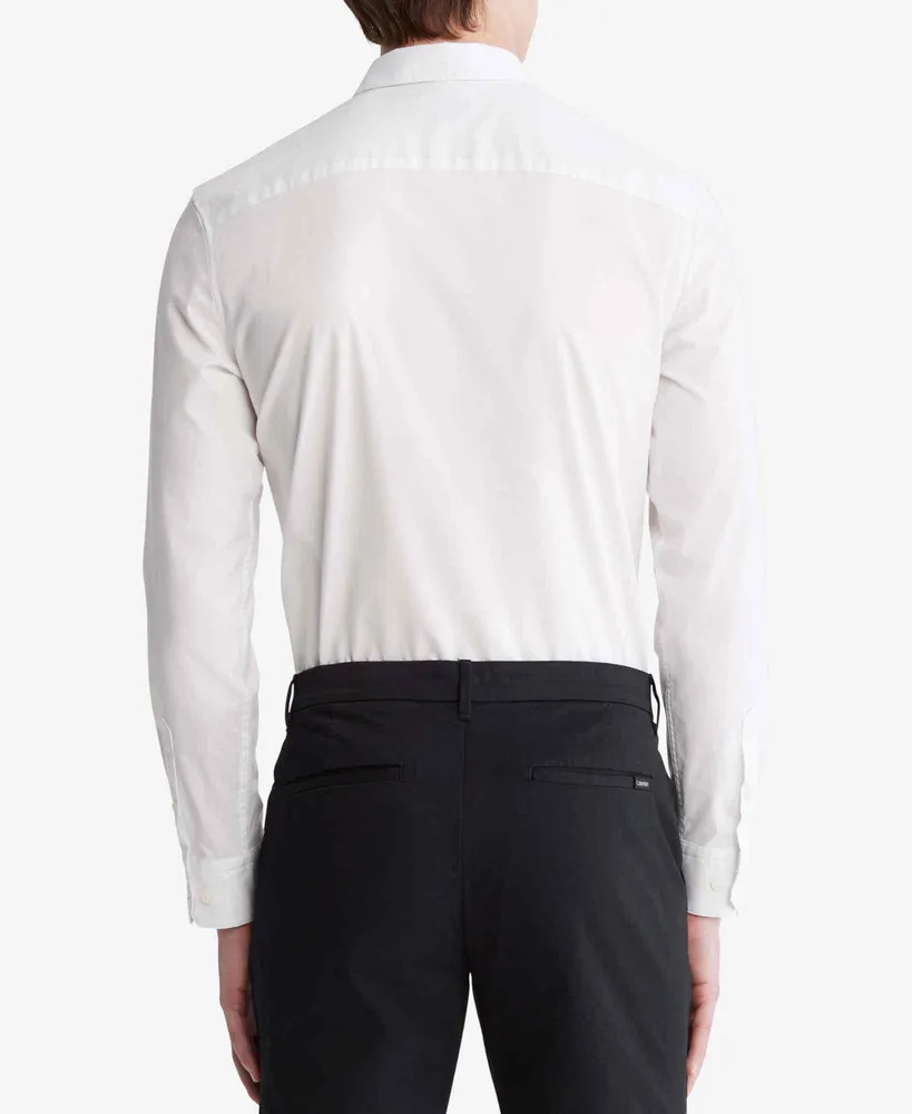 Camisa Calvin Klein de Algodón Hombre Blanco