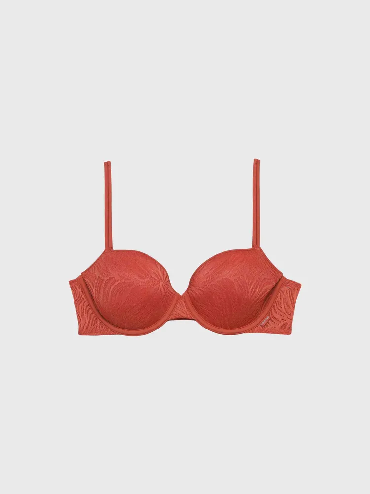 Brasier Calvin Klein Lightly Lined Demi Mujer Naranja