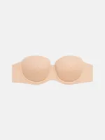 Brasier Calvin Klein Strapless Mujer Beige