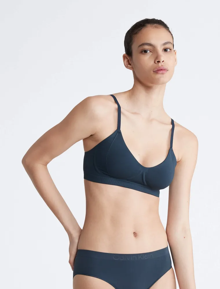 Brasier Calvin Klein Push Up Mujer Azul