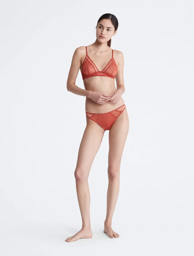 Bikini Calvin Klein Encaje Mujer Naranja
