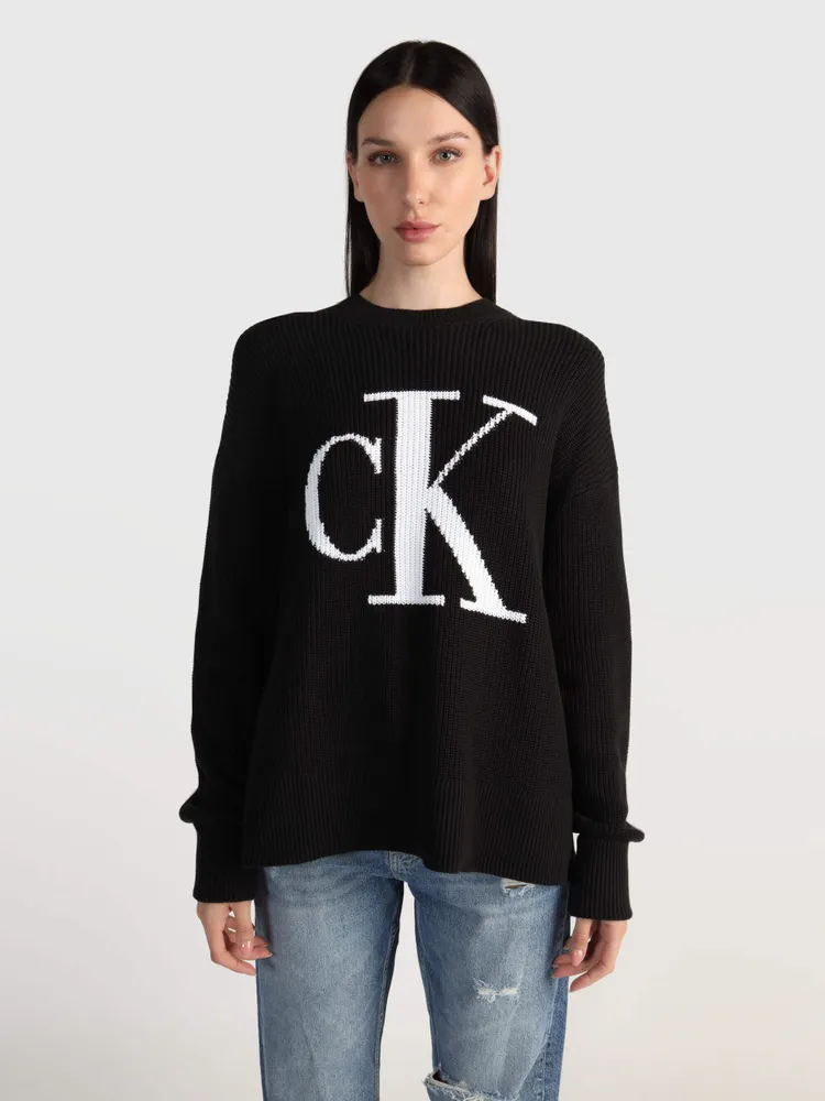 Suéter Calvin Klein Mujer Negro