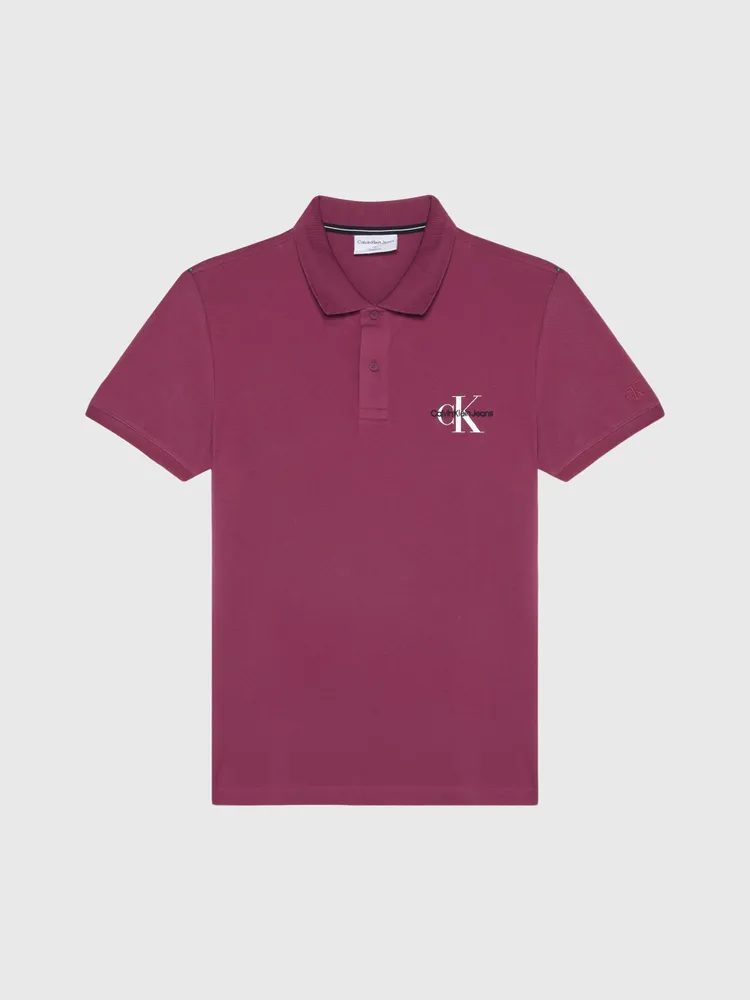 Polo Calvin Klein Hombre Morado