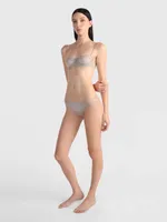 Bikini Calvin Klein Black Mujer Gris