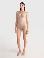 Brasier Calvin Klein Black Unlined Balconette Mujer Gris