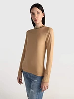 Playera Calvin Klein Mujer Beige