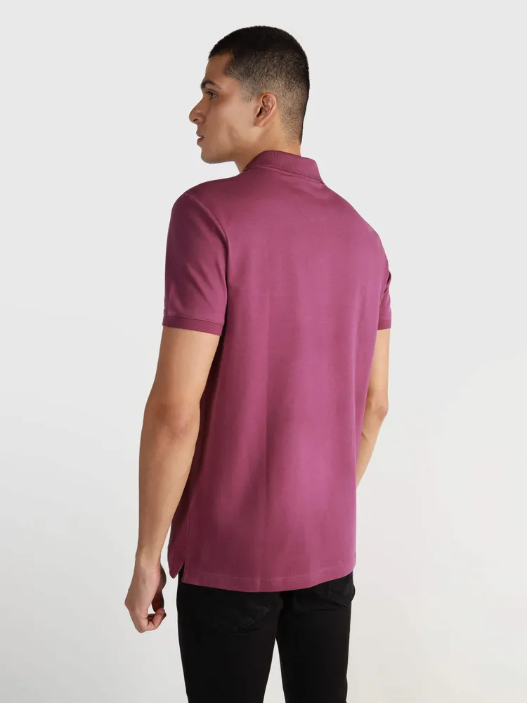 Polo Calvin Klein Hombre Morado