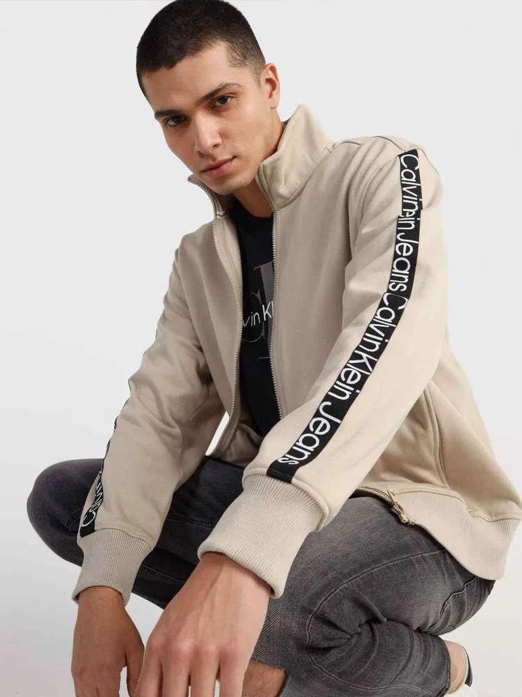 Sudadera Calvin Klein Hombre Beige