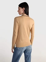 Playera Calvin Klein Mujer Beige