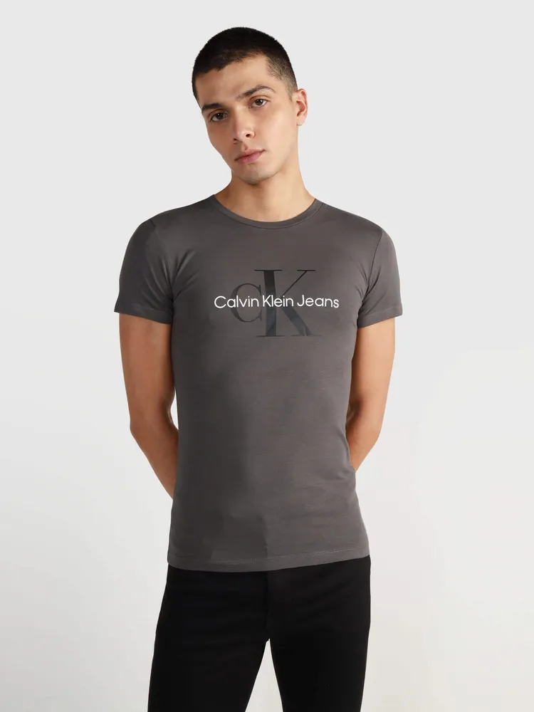 Playera Calvin Klein Hombre Gris