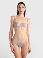 Bikini Calvin Klein Black Mujer Gris