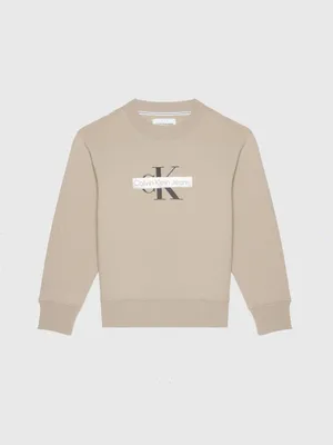 Sudadera Calvin Klein Hombre Beige