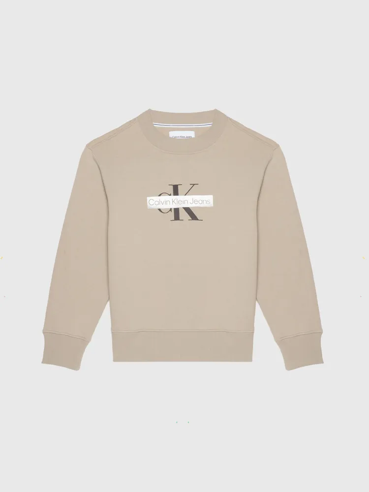 Sudadera Calvin Klein Hombre Beige