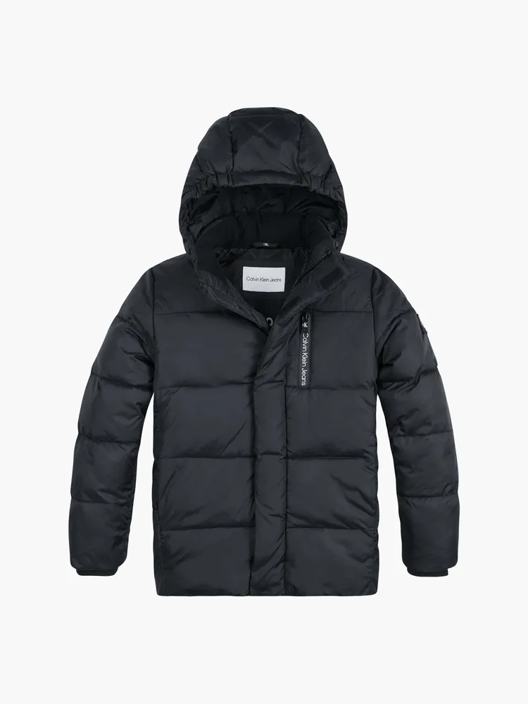 Chamarra Calvin Klein Puffer Niño Negro