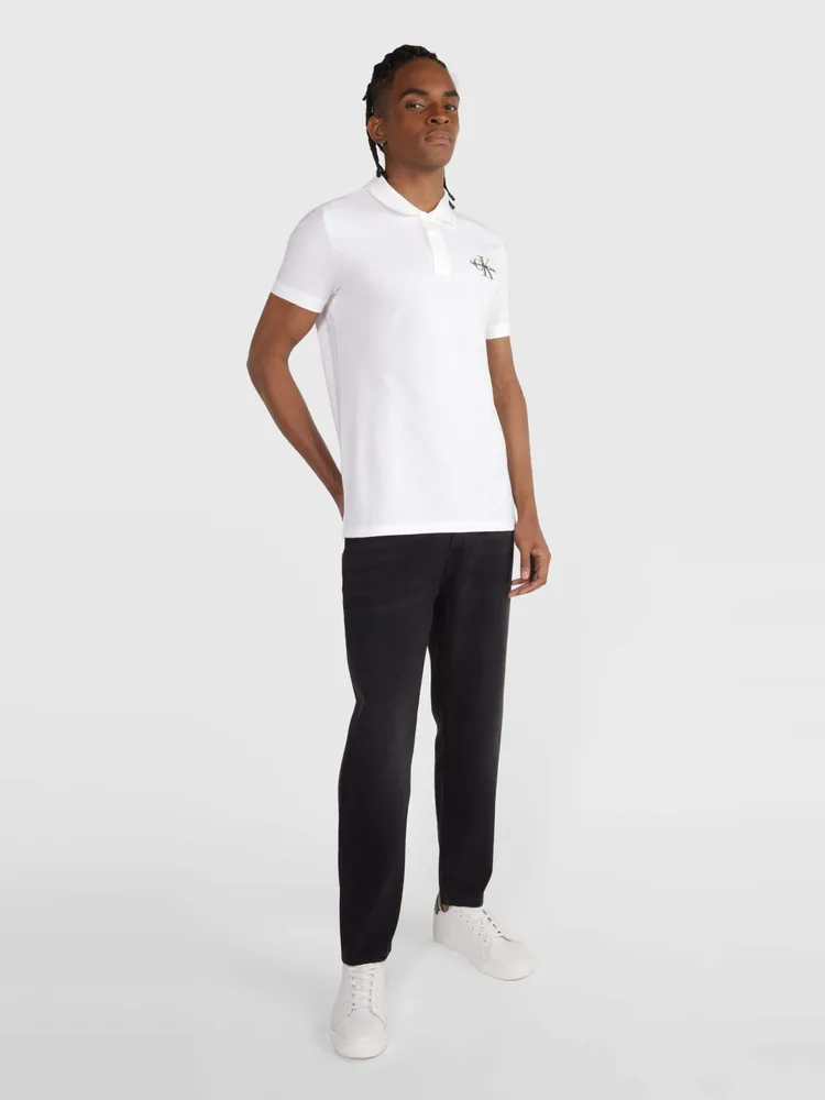 Polo Calvin Klein Hombre Blanco