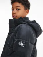 Chamarra Calvin Klein Puffer Niño Negro