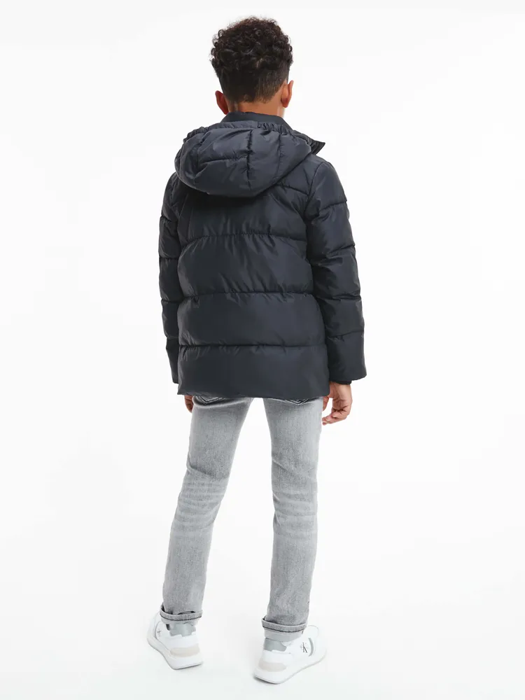 Chamarra Calvin Klein Puffer Niño Negro