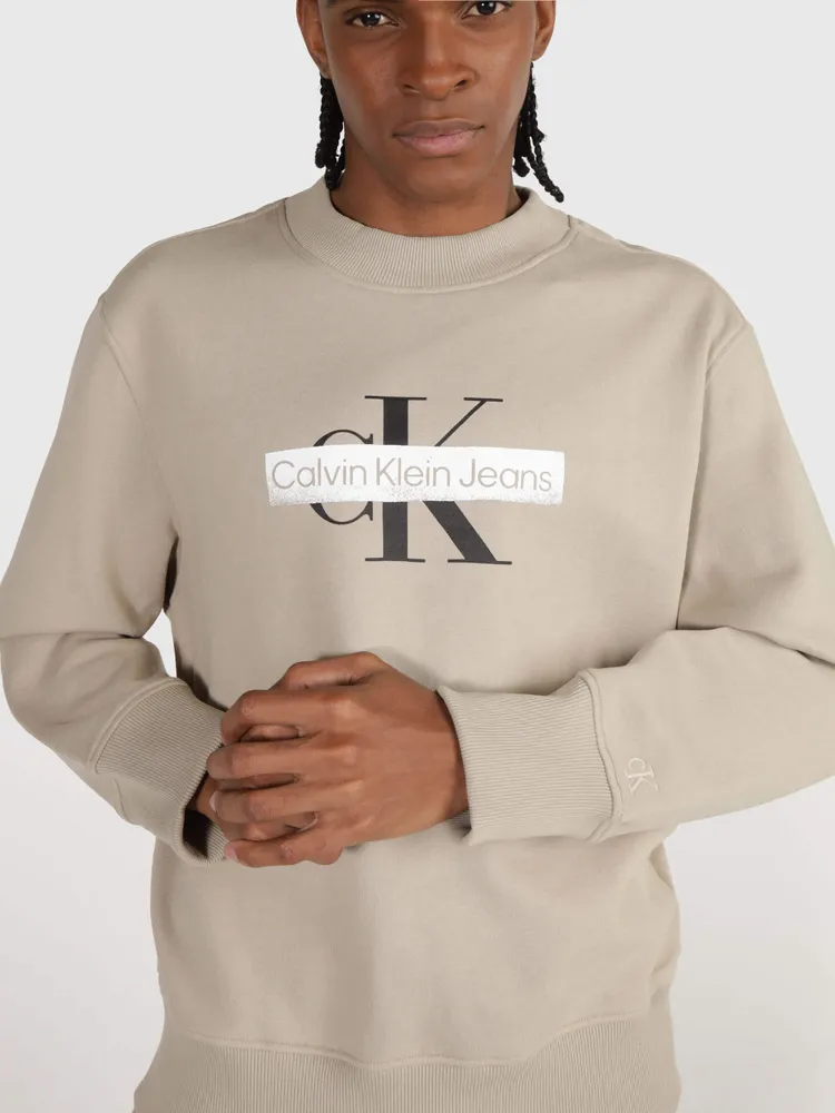 Sudadera Calvin Klein Hombre Beige