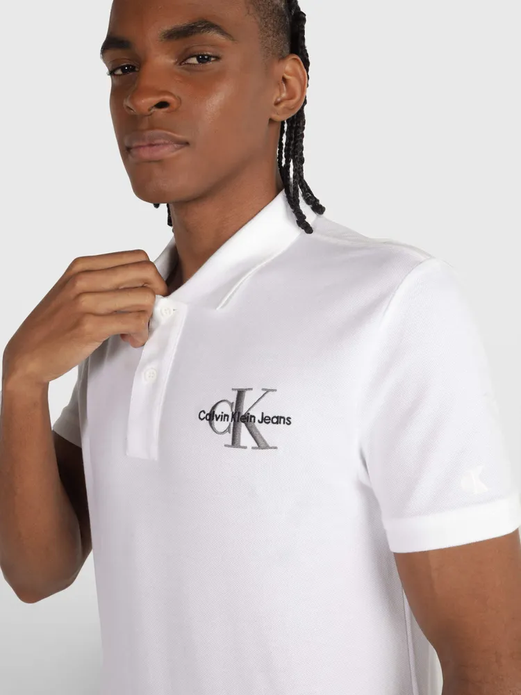 Polo Calvin Klein Hombre Blanco