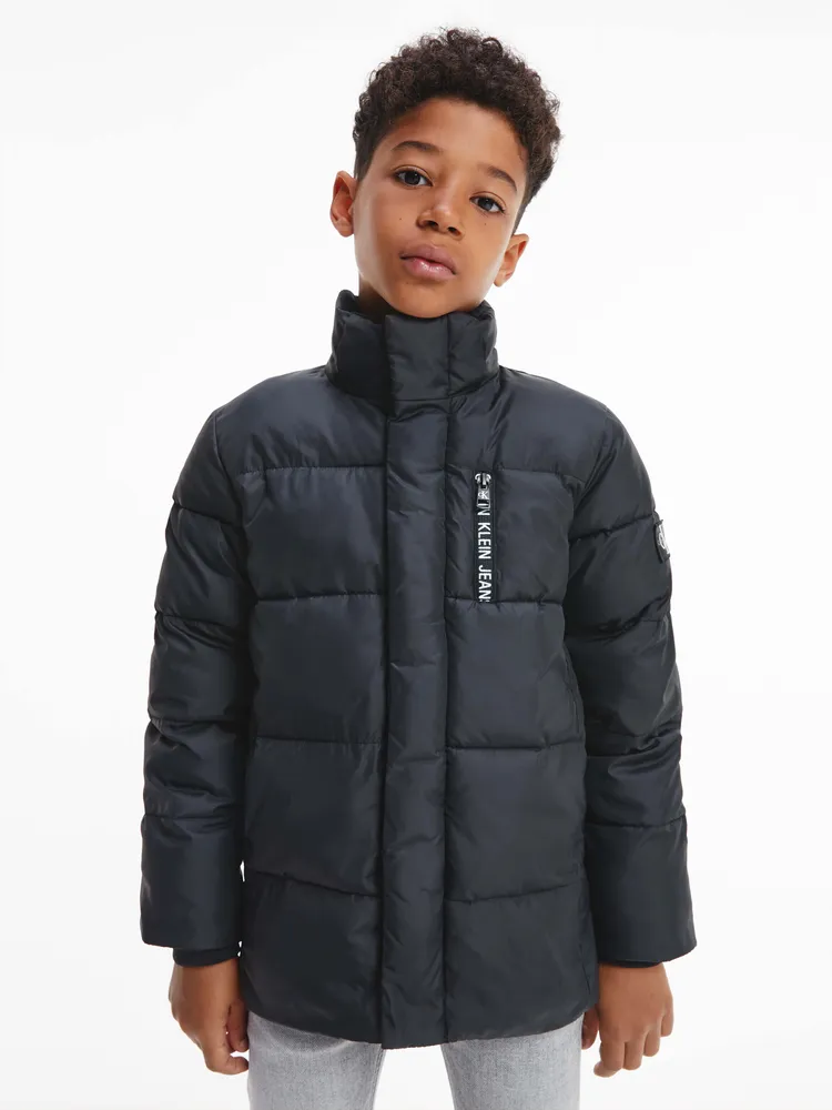 Chamarra Calvin Klein Puffer Niño Negro